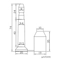 anti-tamper self-lock steel high security single use bolt seal YT-BS603